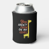 Grappig Giraffe Cartoon je bent niet eens op mijn  Blikjeskoeler (Blikje Achterkant)