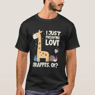 Grappig Giraffe dat ik gewoon Giraffes van de lief T-shirt