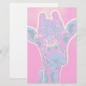 Grappig Giraffe die zijn tong uitkraakt Briefpapier (Voorkant / Achterkant)