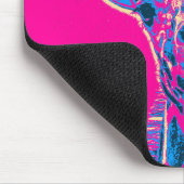 Grappig Giraffe die zijn tong uitkraakt Muismat (Hoek)