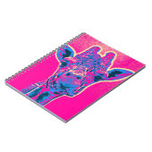 Grappig Giraffe die zijn tong uitkraakt Notitieboek (Linkerzijde)