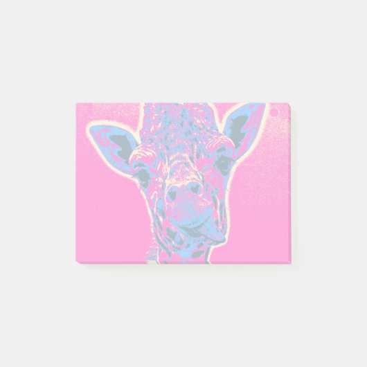 Grappig Giraffe die zijn tong uitkraakt Post-it® Notes (Voorkant)