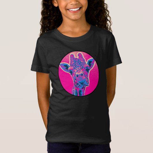 Grappig Giraffe die zijn tong uitkraakt T-shirt (Voorkant)