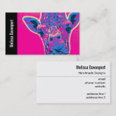 Grappig Giraffe die zijn tong uitkraakt Visitekaartje (Voorkant / Achterkant)