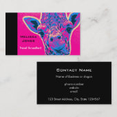 Grappig Giraffe die zijn tong uitkraakt Visitekaartje (Voorkant / Achterkant)