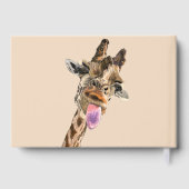 Grappig Giraffe gastenboek - aangepaste tekst (Achterkant)