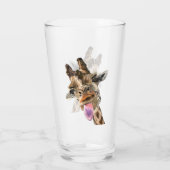 Grappig Giraffe glas (Achterkant)