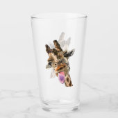 Grappig Giraffe glas (Voorkant)