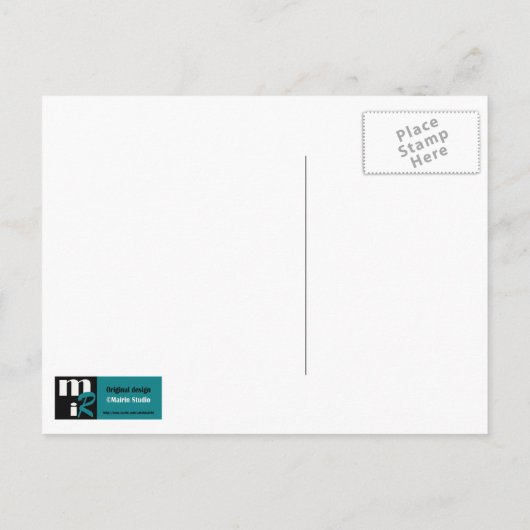 Grappig Giraffe Kraft Paper St. Patrick's Day Briefkaart (Achterkant)