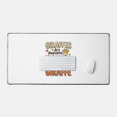 Grappig Giraffe-liefhebber Vintage Gravure Shirt O Bureaumat (Keyboard & Muis)