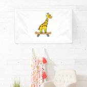 Grappig Giraffe Lover Giraffe Skateboard Spandoek (Insitu)