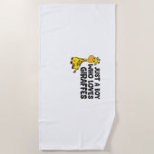 Grappig Giraffe Lover Giraffe Skateboard Strandlaken (Voorkant)