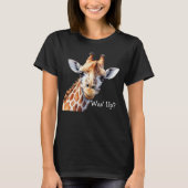Grappig Giraffe Lover's T-shirt, Was' Up? T-shirt (Voorkant)