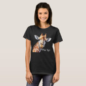 Grappig Giraffe Lover's T-shirt, Was' Up? T-shirt (Voorkant volledig)