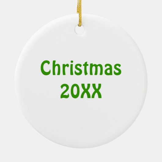 Grappig Giraffe met lichtflitskerst Keramisch Ornament (Achterkant)