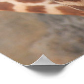 Grappig Giraffe Poster (16x12), niet makkelijk sch (Hoek)