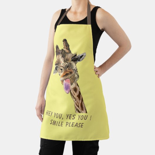 Grappig Giraffe Schort met aangepaste tekst en kle (Insitu)