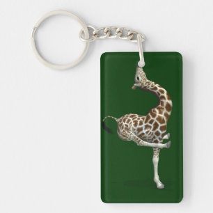 Grappig Giraffe Sleutelhanger