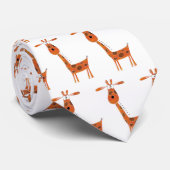 Grappig Giraffe Stropdas! Stropdas (Opgerold)