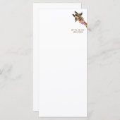 Grappig Giraffe Tongue Out Play Menu Smile (Voorkant / Achterkant)