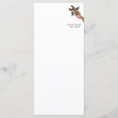 Grappig Giraffe Tongue Out Play Menu Smile (Voorkant)