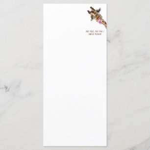 Grappig Giraffe Tongue Out Play Menu Smile