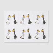Grappig Giraffe Trouwpapier Tissuepapier (Voorkant)