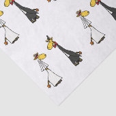 Grappig Giraffe Trouwpapier Tissuepapier (Detail)