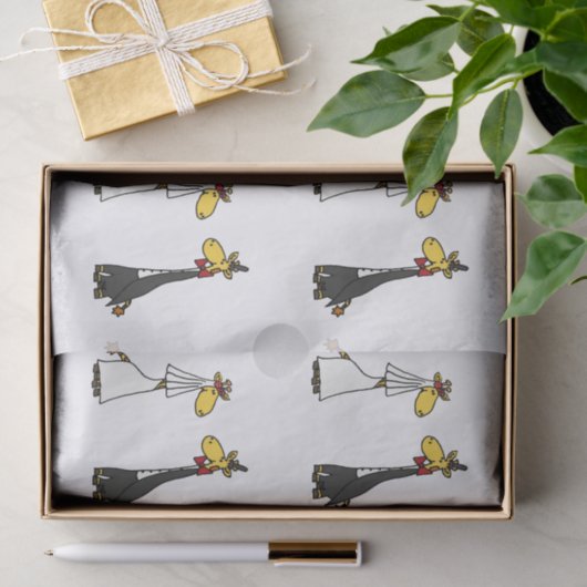 Grappig Giraffe Trouwpapier Tissuepapier (Geschenk)