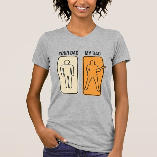 Grappig Gitaar Vader Vintage Gravure Shirt Ontwerp (Voorkant)