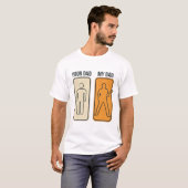 Grappig Gitaar Vader Vintage Gravure Shirt Ontwerp (Voorkant volledig)