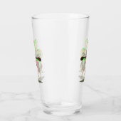 Grappig glas met kikker spelen gitaar (Rechts)