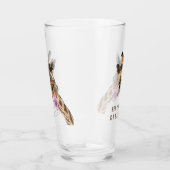 Grappig Glas Speelse Giraffe Proost - Aangepaste T (Rechts)