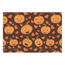 Grappig Glimlachend pompoenpatroon met harten