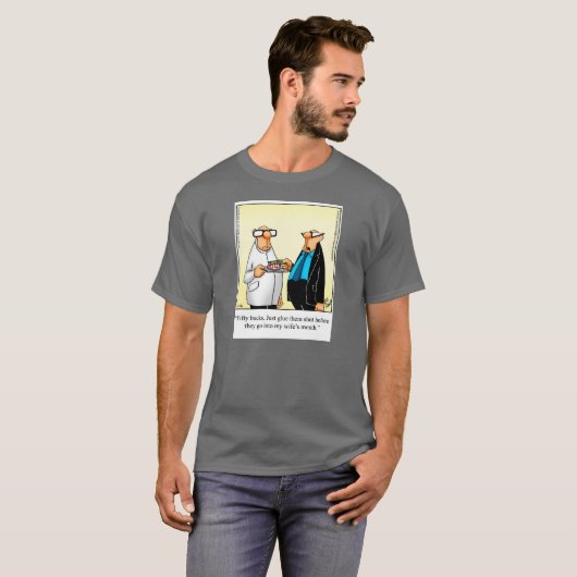 Grappig "Glue Them Kop" Shirt van de Humor van de (Voorkant volledig)