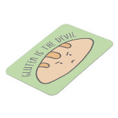 Grappig gluten is de duivel glutenvrij magneet (Linkerzijde)