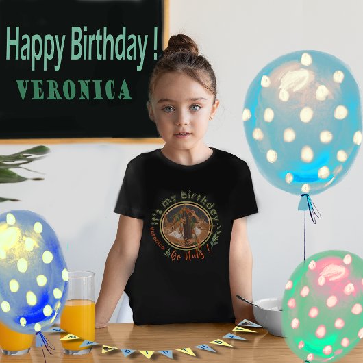 Grappig Go Nuts Eekhoorn Verjaardag T-shirt