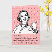 Grappig "Go Play in the Traffic" Aangepaste Moeder Kaart (Gele Bloem)