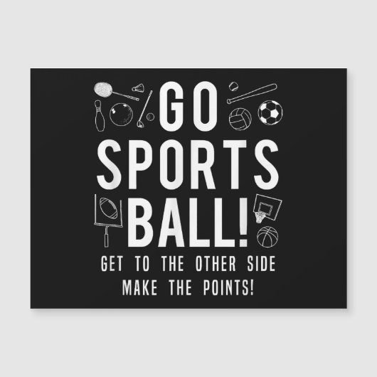 Grappig Go Sports Ball T-shirt Fun Sporting Graphi (Voorkant)