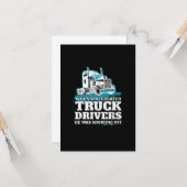 Grappig God Creëer vrachtwagenchauffeurs die weg w Kaart (Voorkant / Achterkant in situ)