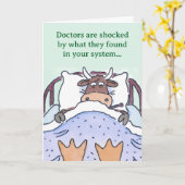 Grappig, goed gewenst kaart (Gele Bloem)