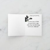 Grappig Goed Nieuws Koe Leeftijd Verjaardag Kaart (Binnen)