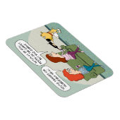 Grappig goed opgeleide wijn-serving hond magneet (Rechterzijde)