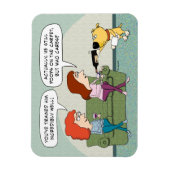 Grappig goed opgeleide wijn-serving hond magneet (Verticaal)