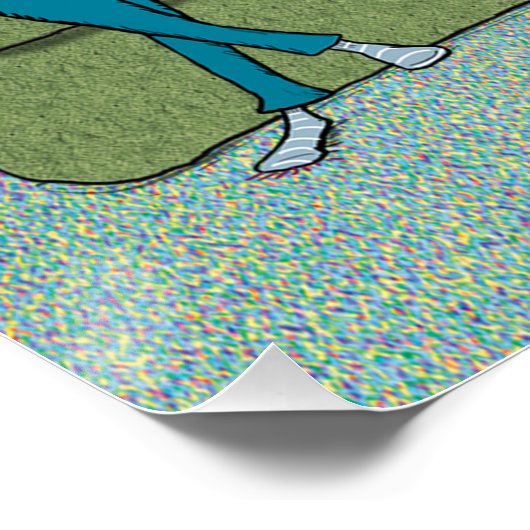 Grappig goed opgeleide wijn-serving hond poster (Hoek)