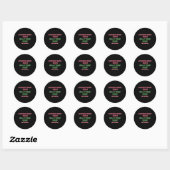 grappig goed ronde sticker (Vel)