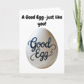 Grappig Goede Ei Waardering – Dank u Cadeau Bedankkaart (Voorkant)