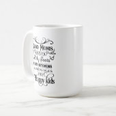 grappig goede Moms woordkunst Koffiemok (Voorkant links)