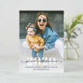 Grappig Goede Riddance Foto Gelukkig Nieuwjaar Feestdagenkaart (Staand voorkant)