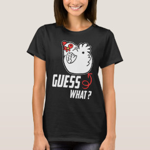 Grappig gok wat een kip kont! Funny Boerderij Chic T-shirt